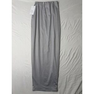 SorelleUK Women's Gray Maxi Skirt Bodycon Stretch Elastic Waist XS